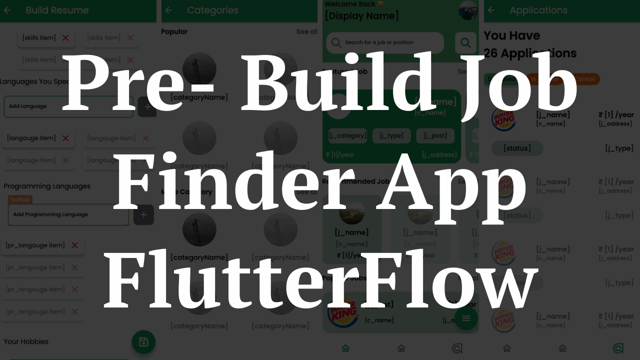 Job Finder App Flutterflow