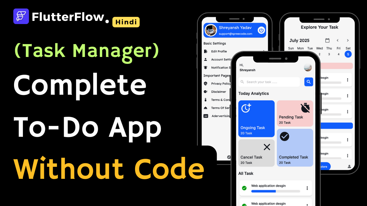 FlutterFlow + Firebase To-Do List App Tutorial | Build a No-Code Flutter App