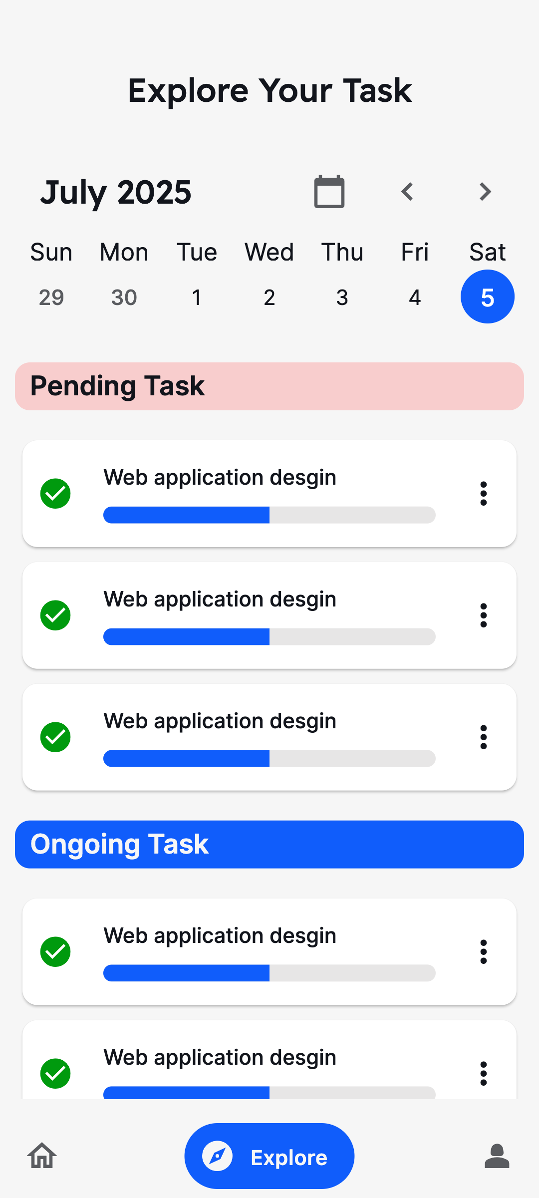 Complete Task Manager App UI