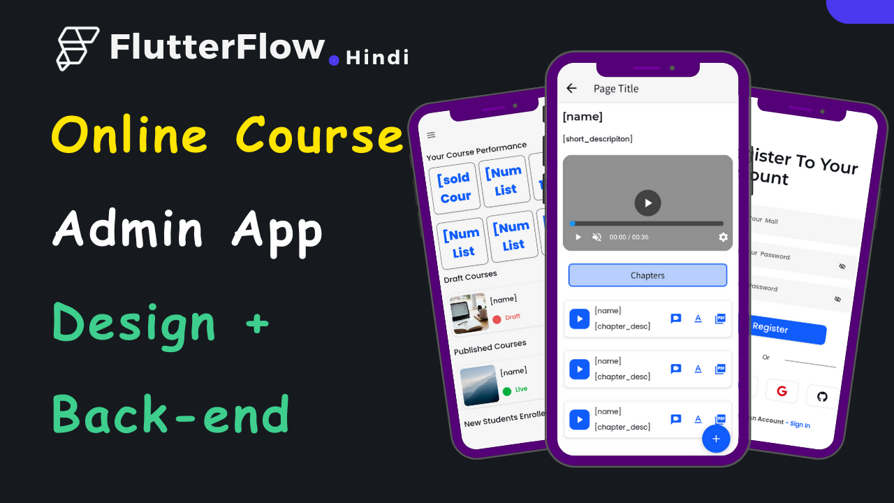 Admin Panel Back-end Online Course + UI