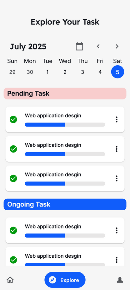 Complete Task Manager App UI